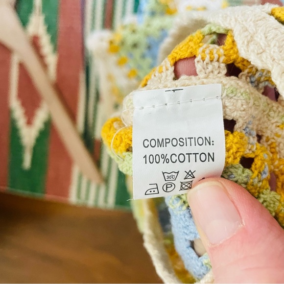 Cropped Cotton Crochet Tank - Picture 6 of 8